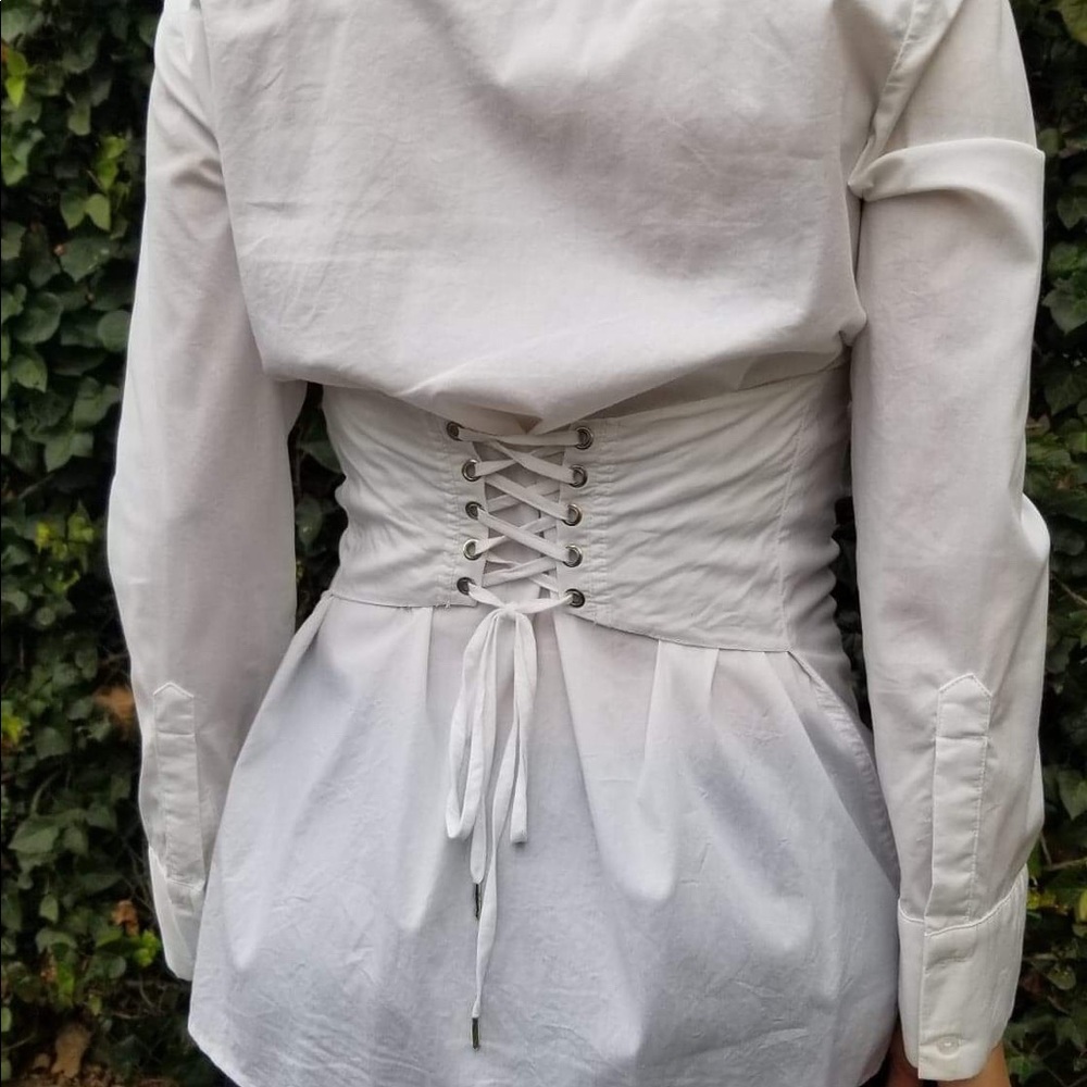 White Socialite Long sleeve dress, size M.